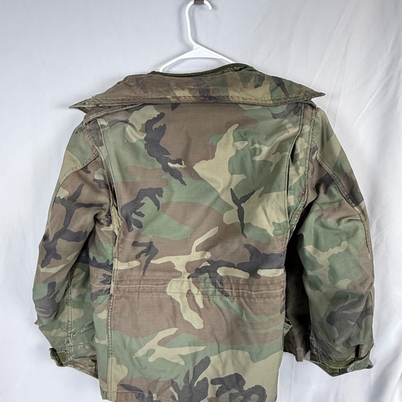US Military M65 Woodland Cold Weather Field Jacket Mens Small Camo Army - Picture 8 of 13
